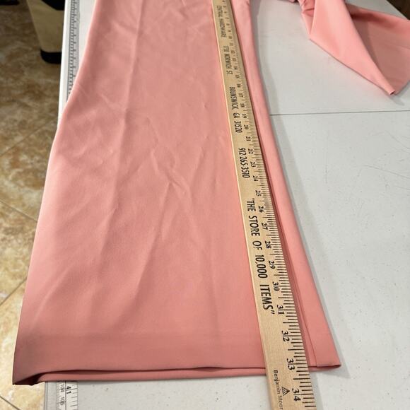 Aidan Maddox Off the Shoulder Bow Jumpsuit Size 4 Rose Pink Wide Leg New $245 - Picture 15 of 16